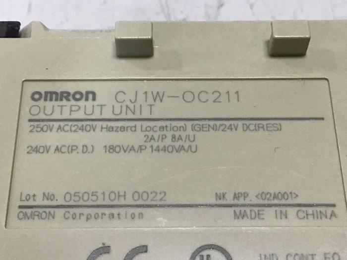 Used OMRON Output Module CJ1W-OC211 #140203