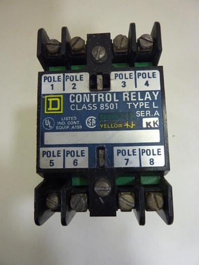 Used SQUARE D Control Relay 8501-L0-80 #62727