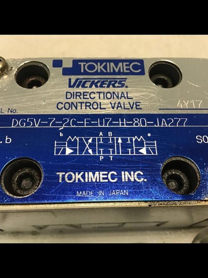 Used VICKERS Valve DG5V-7-2C-E-U7-H-80-JA277 USED