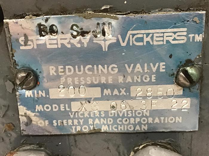 Used VICKERS XG063F22 Valve Used #142180