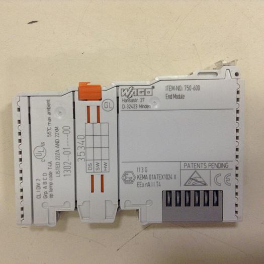 Used WAGO Bus End 750-600 #69236