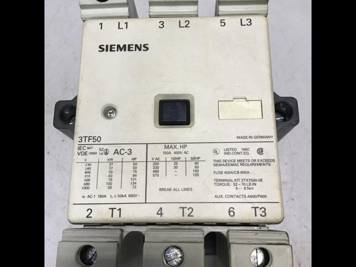 Used SIEMENS Contactor 3TF5022-OAK6 Used