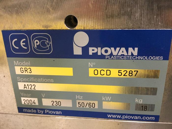 Used PIOVAN Vacuum Receiver GR3 #105237