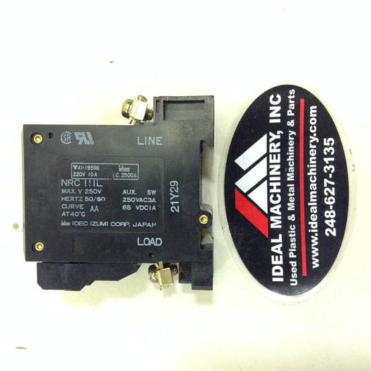 Used IDEC Circuit Breaker NRC111L/10A #75666