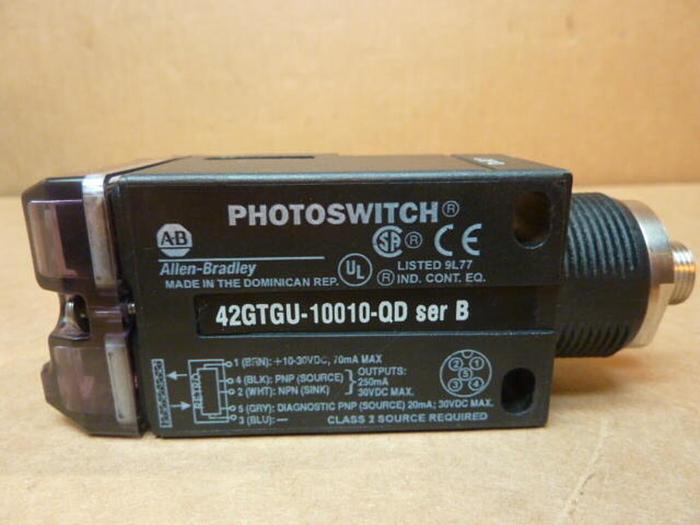 Used ALLEN BRADLEY Sensor 42GTGU-10010-QD SER B #31778