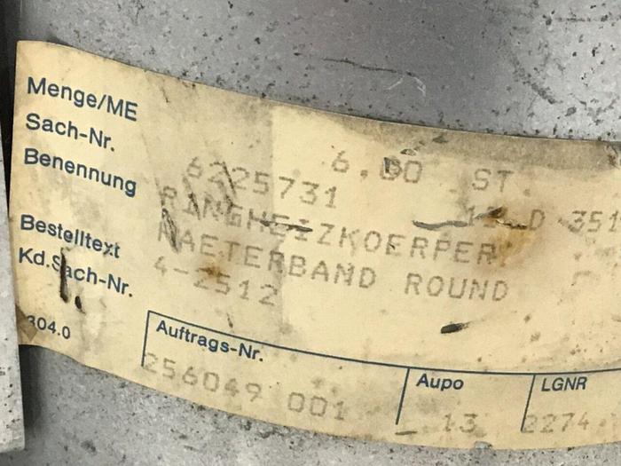 KRAUSS MAFFEI 2100 Watt Ceramic Heater Band 6225731 #123881