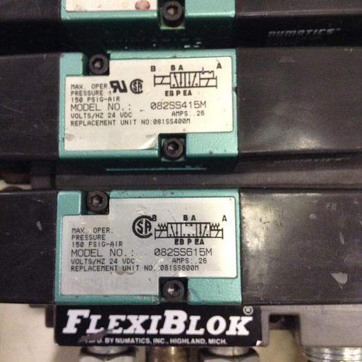 Used NUMATICS Control Block w/ Valves 082SS415M #80013