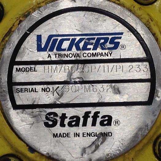 Used VICKERS Injection Screw Motor HM/B030P/11/PL233 Used