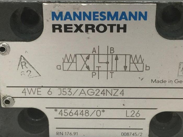 Used REXROTH Directional Control Valve 4WE6J53/AG24NZ4 #105269