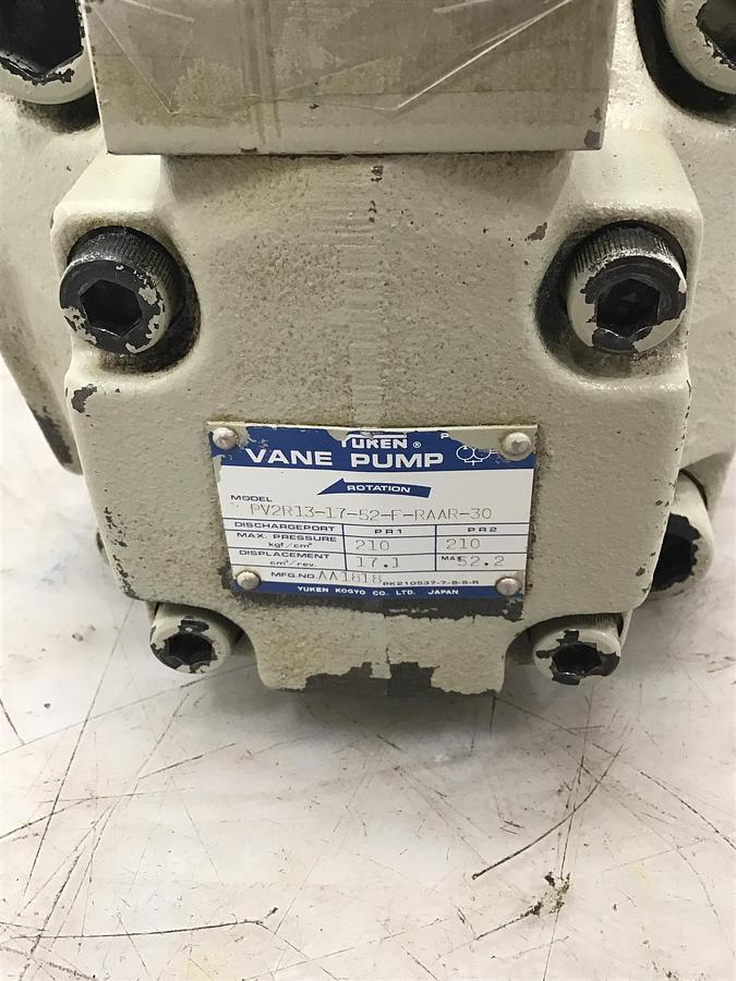 Used YUKEN PV2R13-17-52-F-RAAR-30