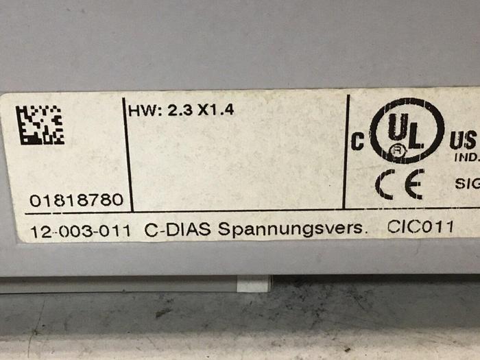 Used SIGMATEK Module CIC011 12-003-011 #139363
