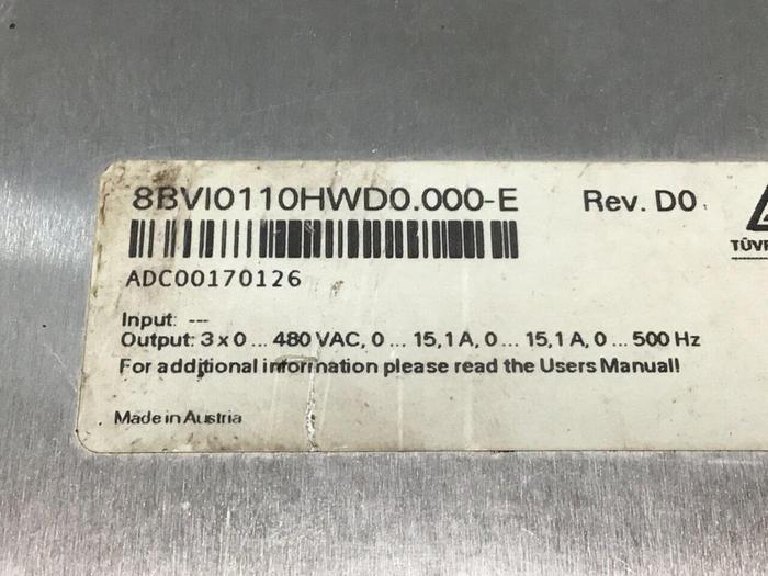 Used B&R Inverter Module 8BVI0110HWD0.000-E Used
