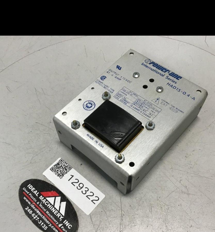 Used POWER ONE Power Supply HAD15-0.4-A USED