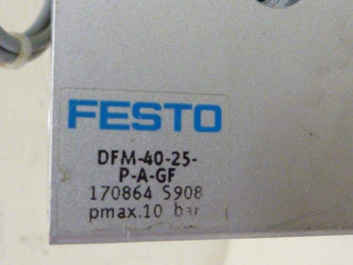Used FESTO Pneumatic Cylinder DFM-40-25-P-A-GF #57346