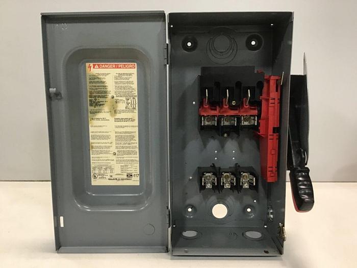 Used SQUARE D Safety Disconnect Switch H362 F1 #130007