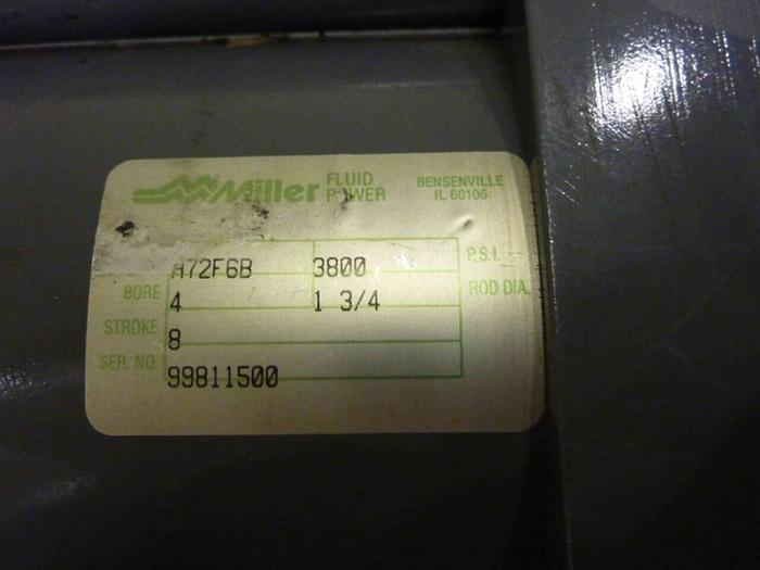 Used MILLER FLUID POWER Cylinder H72F6B #42079