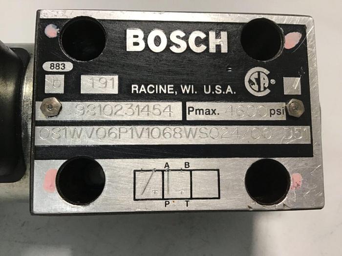 Used BOSCH Valve 081WV06P1V1068WS024/00D51 9810231454 #81281