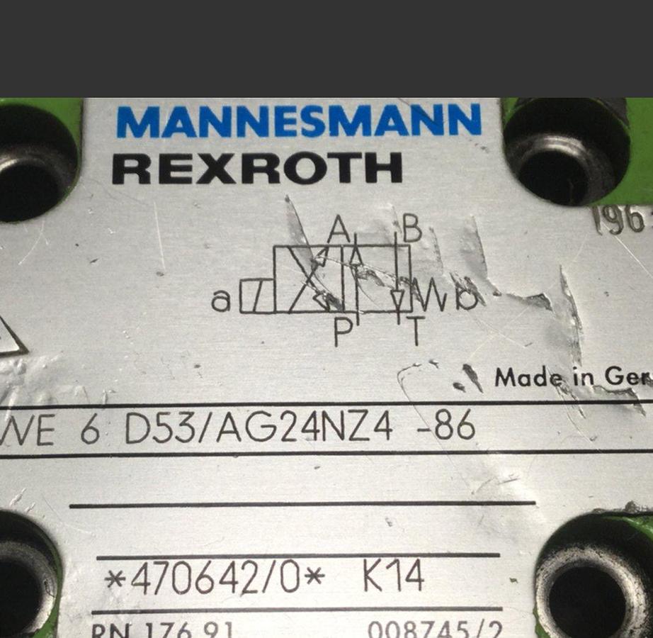 Used REXROTH Valve 4WE6D53AG24NZ486 Used