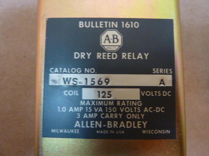 Used ALLEN BRADLEY Dry Reed Relay WS-1569 SER A #27726