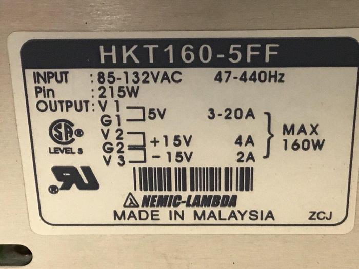 Used NEMIC-LAMBDA Power Supply HKT160-5FF #132750