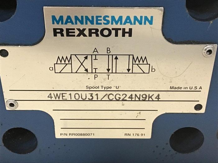 Used REXROTH Valve 4WE10U31/CG24N9K4 #137518