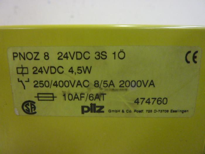 Used PILZ Safety Relay PNOZ824VDC3S1O #58860
