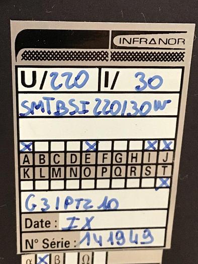 Used INFRANOR Servo Drive Amplifier SMTBSI 220/30W Used