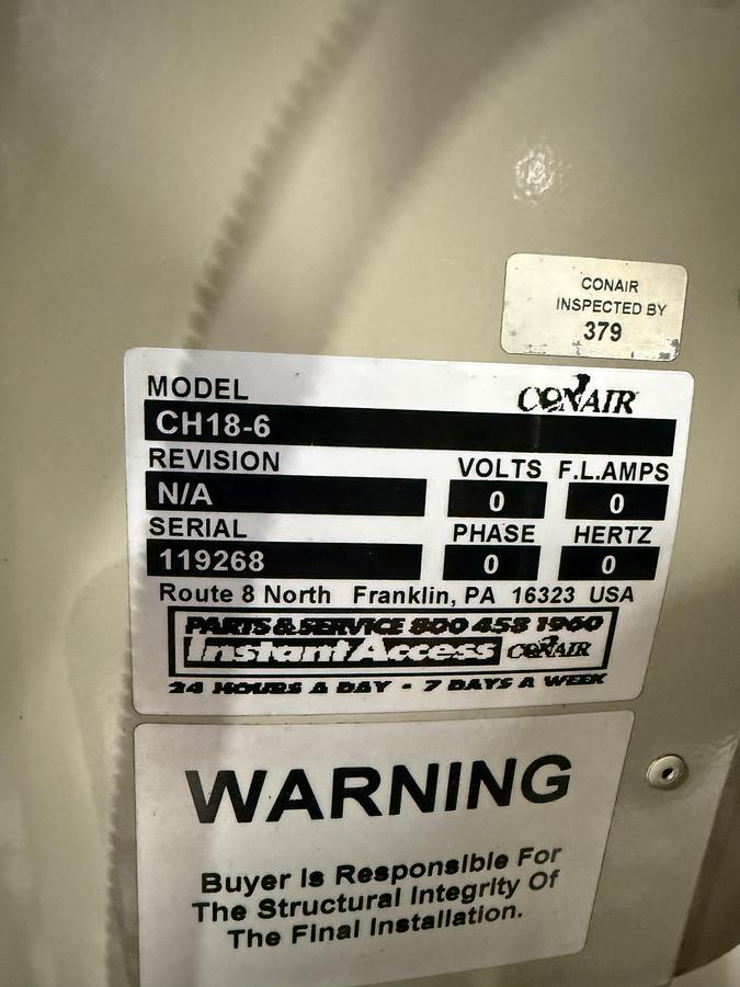 Used CONAIR SC-30 Desiccant Dryer USED