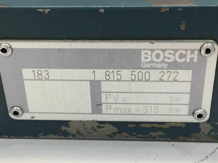 Used BOSCH Valve 1 815 500 272 #98904