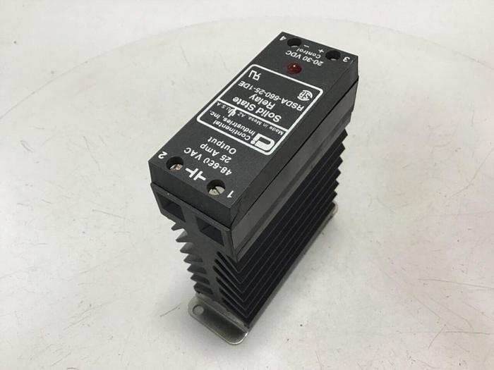 Used CONTINENTAL INDUSTRIES Solid State Relay RSDA-660-25-1DE #134765