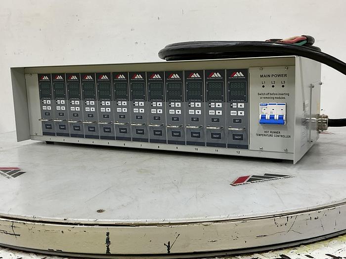 Used METAL FABRICATOR 12 Zone HRTC-12S/L-A1 Hot Runner USED
