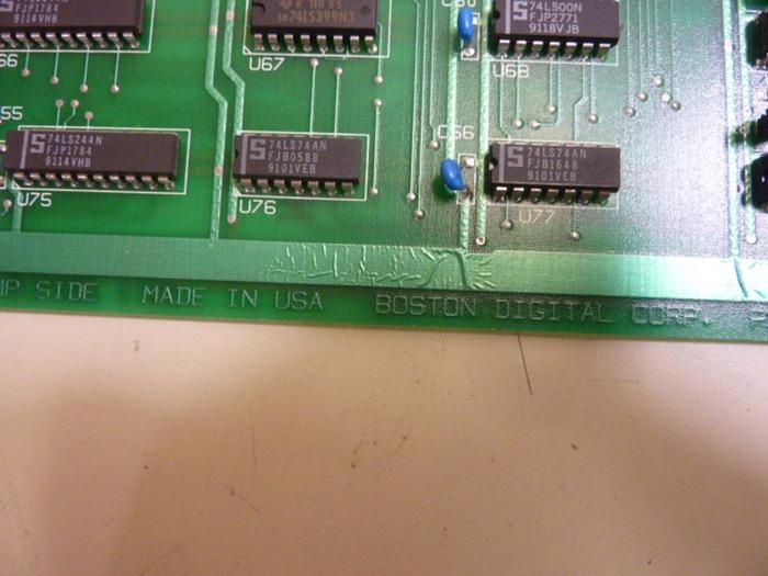 Used BOSTON DIGITAL Floppy Winchester Interface Card 1-8C PCB12D973 #67072