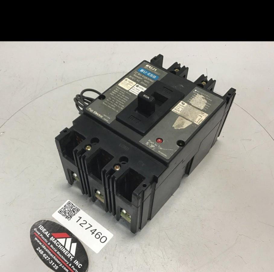 Used FUJI ELECTRIC 60 Amp Circuit Breaker BU-ESB3060 USED