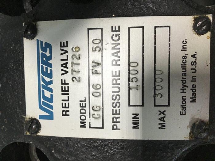 Used VICKERS Relief Valve CG06FV50 #138155