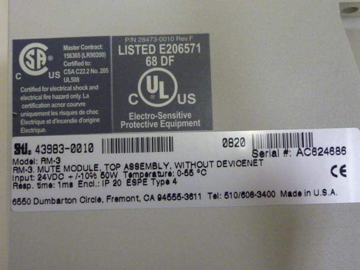 Used STI Mute Module RM-3 #56821