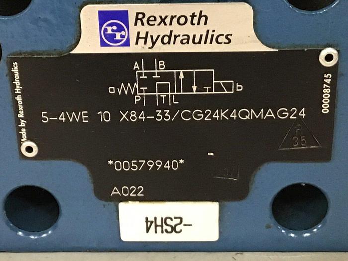 Used REXROTH Valve 54WE10X8433/CG24K4QMAG24 #136498