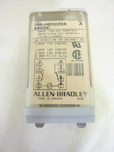 Used ALLEN BRADLEY Relay 700-HB32Z24 SER A #46090