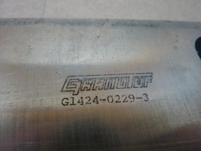 Used GRANUTUF Granulator Blade / Knife G1424-0229-3 #34096