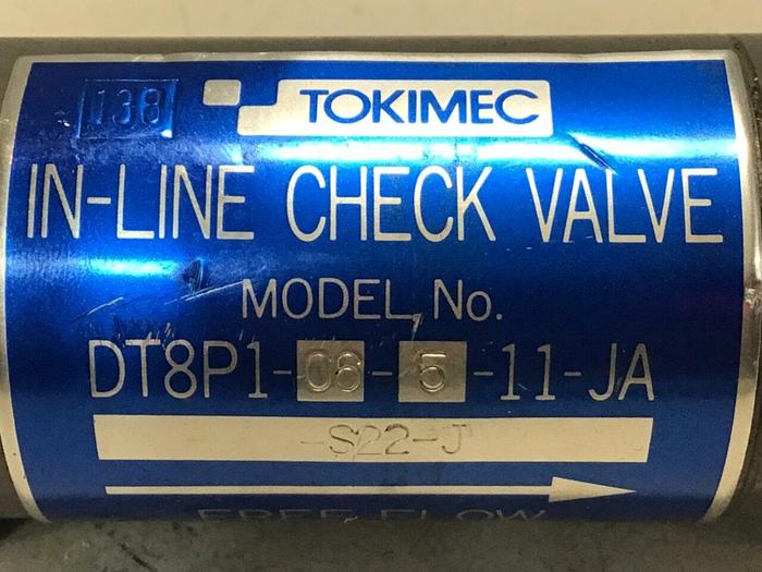Used TOKIMEC Valve DT8P1-06-5-11-JA-S22-J #132983