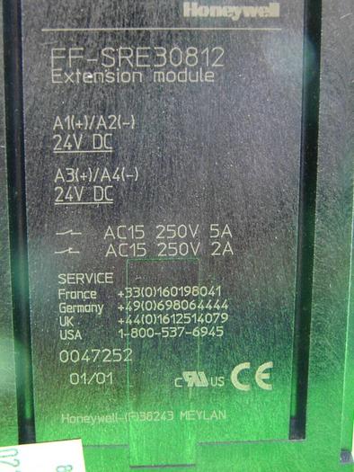 Used HONEYWELL Safety Relay FF-SRE30812 Used