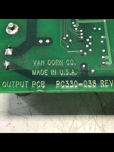 Used VAN DORN Pathfinder DC Output Board PC330-038 330038 USED