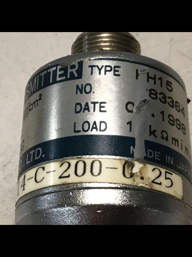 Used NAGANO Pressure Transmitter KH15-PT14-C-200-0.25 Used  #126520