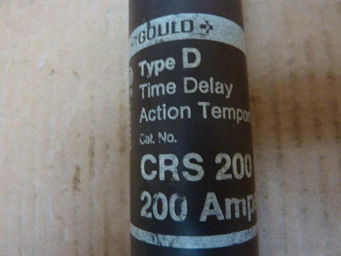 Used GOULD / SHAWMUT 200 Amp Fuse CRS200 #26866