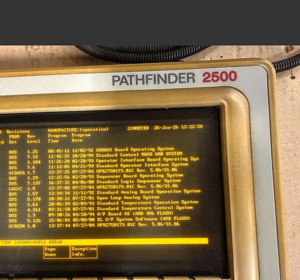 Used DNL / NOT CLEANED VAN DORN PATHFINDER 2500 MONOCHROME W/ CARD RACK
