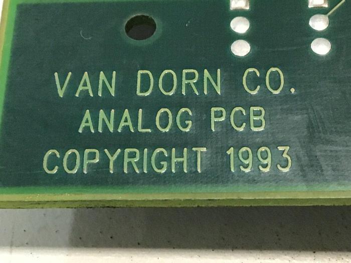 Used VAN DORN Analog Circuit Board 330025 PC330-025 Used