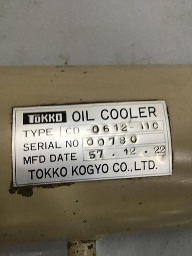 Used TOKKO KOGYO Heat Exchanger / Oil Cooler CD-0612-11C Used