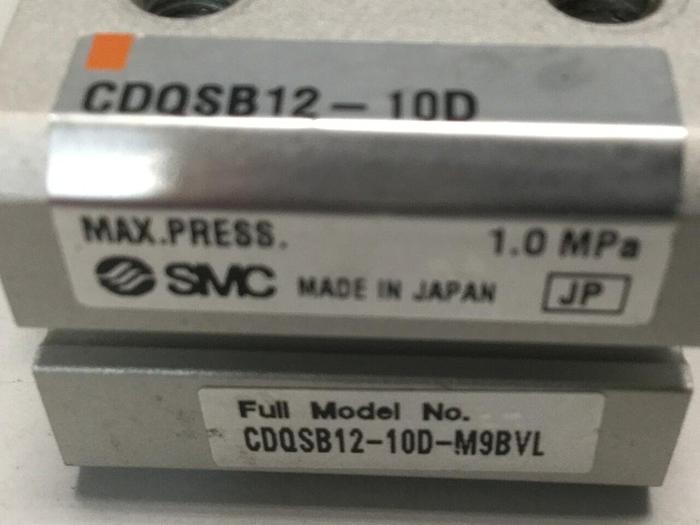 Used SMC Compact Cylinder CDQSB12-10D-M9BVL #108094