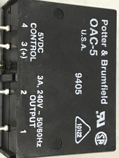 Used POTTER & BRUMFIELD AC Output Module OAC-5 #126258
