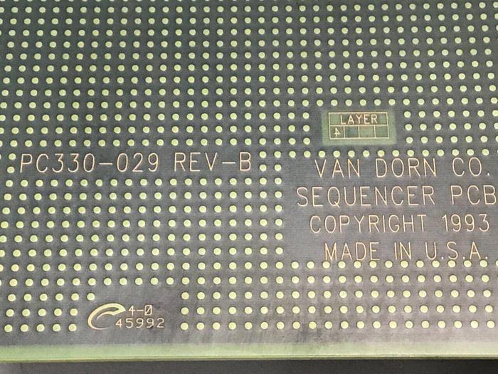 Used VAN DORN Sequencer Circuit Board PC330-029 330-029 Used
