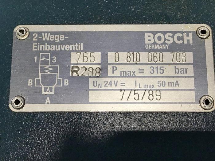 Used BOSCH Valve 0 810 060 703 #134321